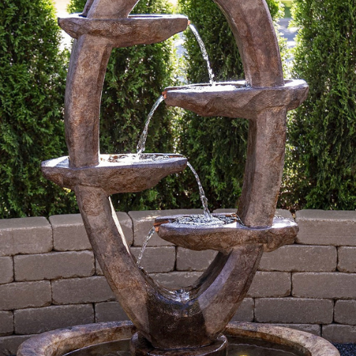 Outdoor water fountain