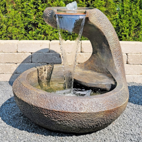 Outdoor water fountain