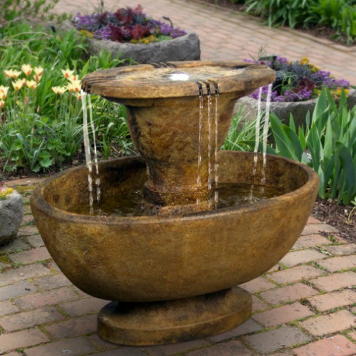 Outdoor water fountain